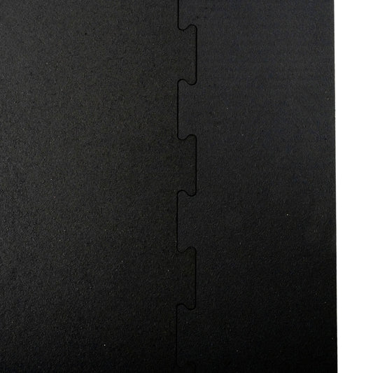 Edge Pieces for Interlocking 6' × 4' Rubber Gym Mat (3/4" Thick)