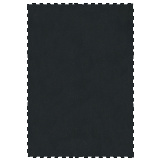 Interlocking 6' × 4' Rubber Gym Mat 3/4" Thick