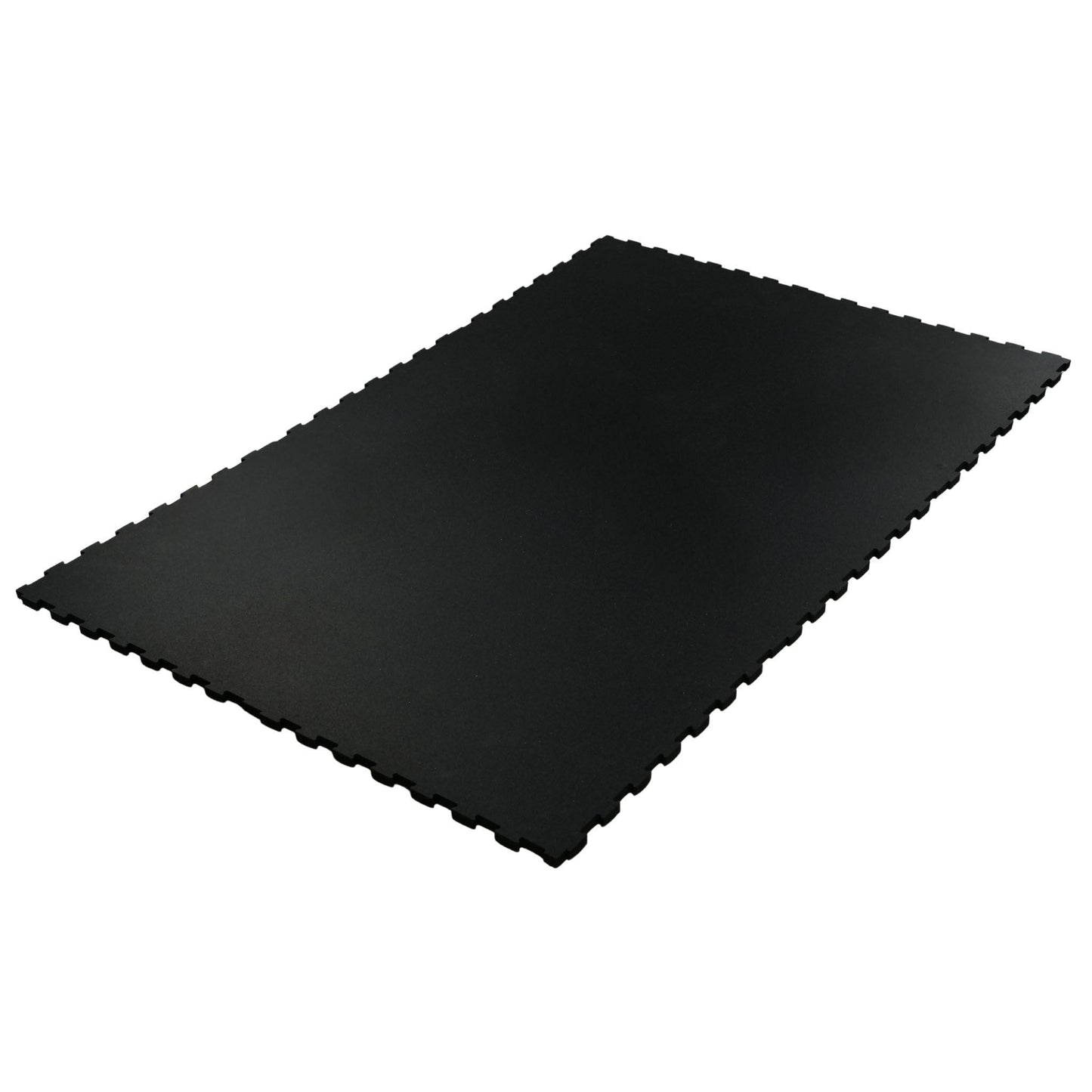 Interlocking 6' × 4' Rubber Gym Mat 3/4" Thick