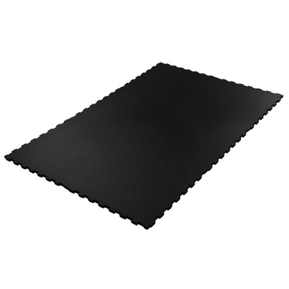Interlocking 6' × 4' Rubber Gym Mat 3/4" Thick