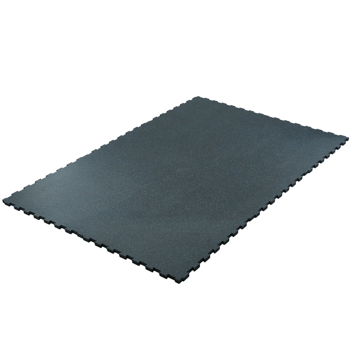 Interlocking 6' × 4' Rubber Gym Mat 3/4" Thick