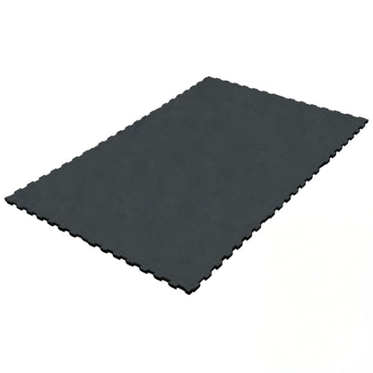 Interlocking 6' × 4' Rubber Gym Mat 3/4" Thick