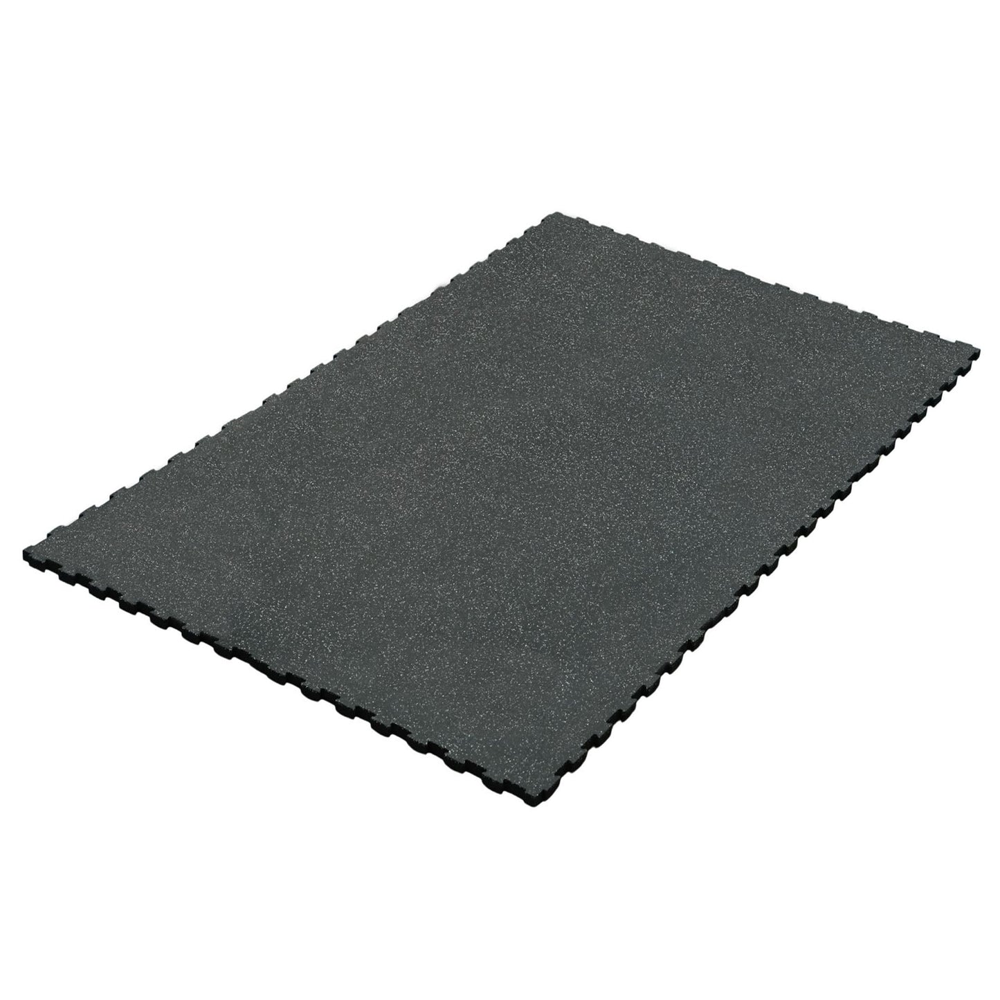 Interlocking 6' × 4' Rubber Gym Mat 3/4" Thick