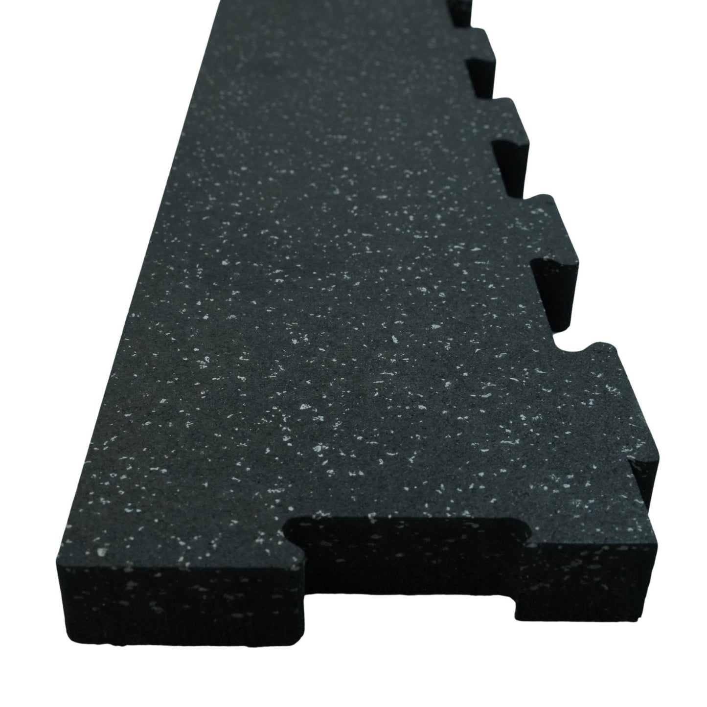 Edge Pieces for Interlocking 6' × 4' Rubber Gym Mat (3/4" Thick)