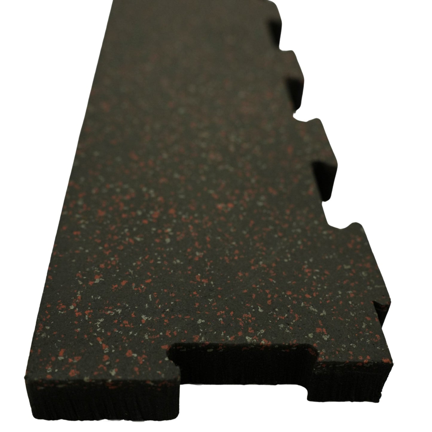 Edge Pieces for Interlocking 6' × 4' Rubber Gym Mat (3/4" Thick)