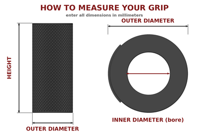 Fully Customizeable Grips (Knurled)